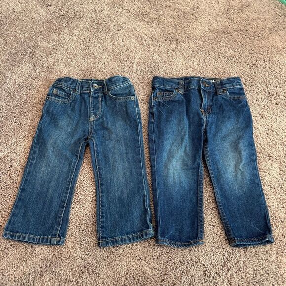 Bundle of Baby Toddler Denim Jeans Carter's 18m & Children's Place 24m - Picture 2 of 5